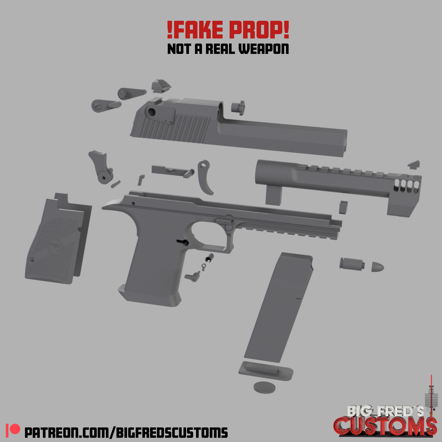 Deadpool Desert Eagles Prop (Deadpool & Wolverine) STL (Download)