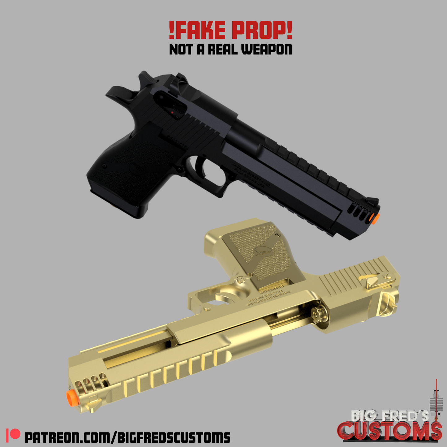 Deadpool Desert Eagles Prop (Deadpool & Wolverine) STL (Download)