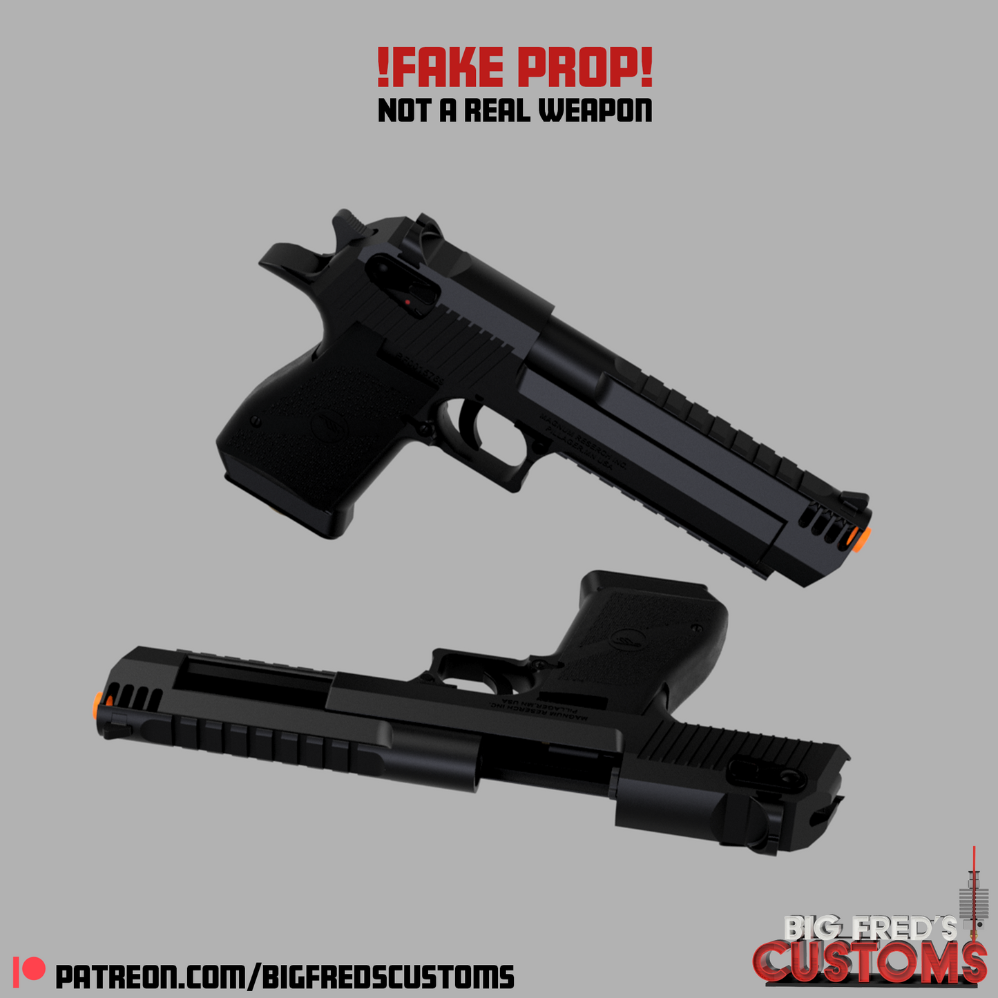 Deadpool Desert Eagles Prop (Deadpool & Wolverine) STL (Download)