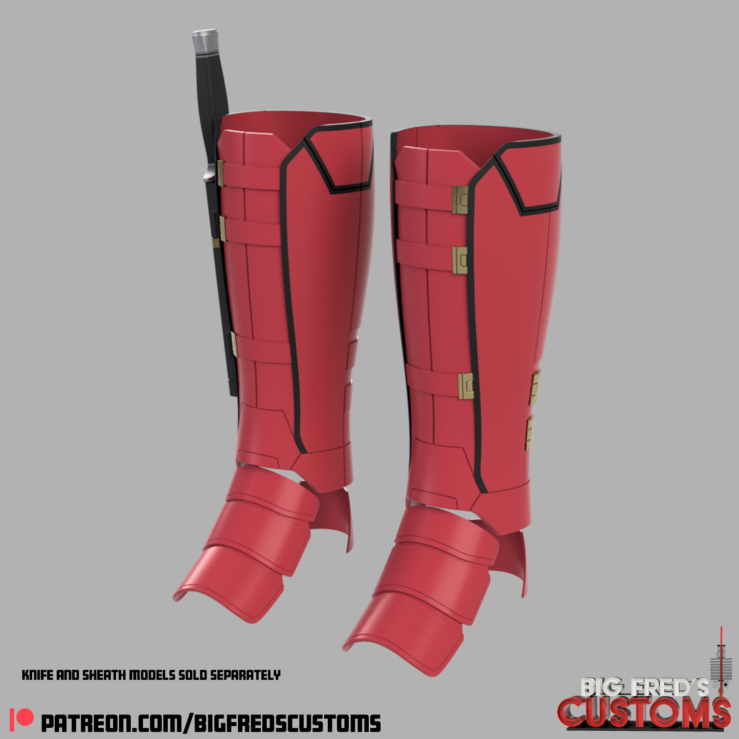 Deadpool Shin Guards (Deadpool and wolverine) STL (Download)