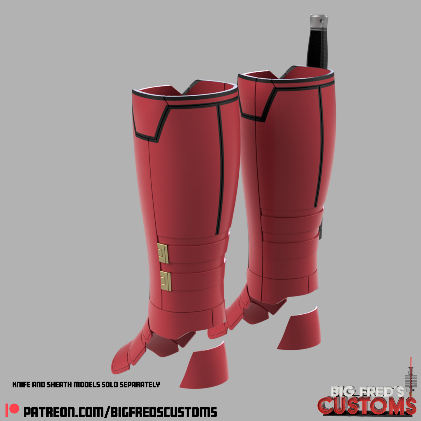 Deadpool Shin Guards (Deadpool and wolverine) STL (Download)