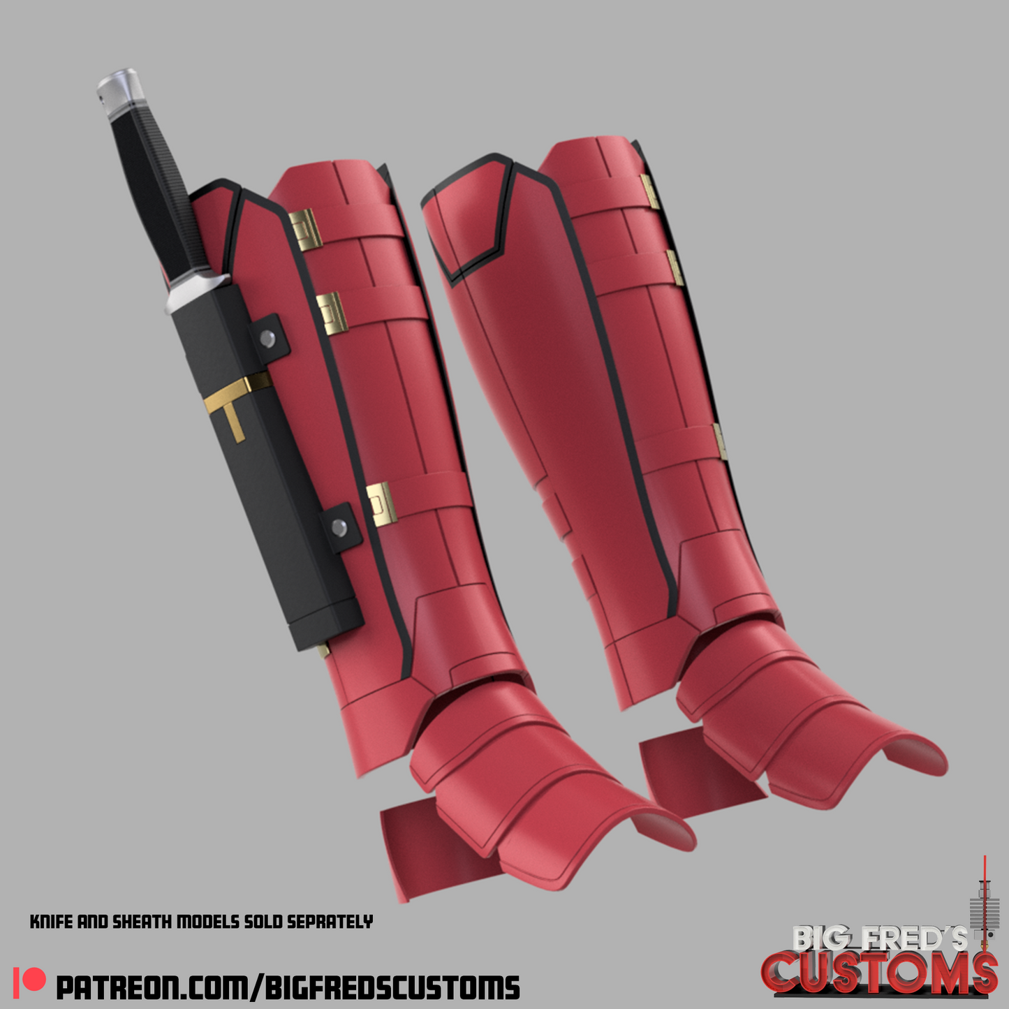 Deadpool Shin Guards (Deadpool and wolverine) STL (Download)