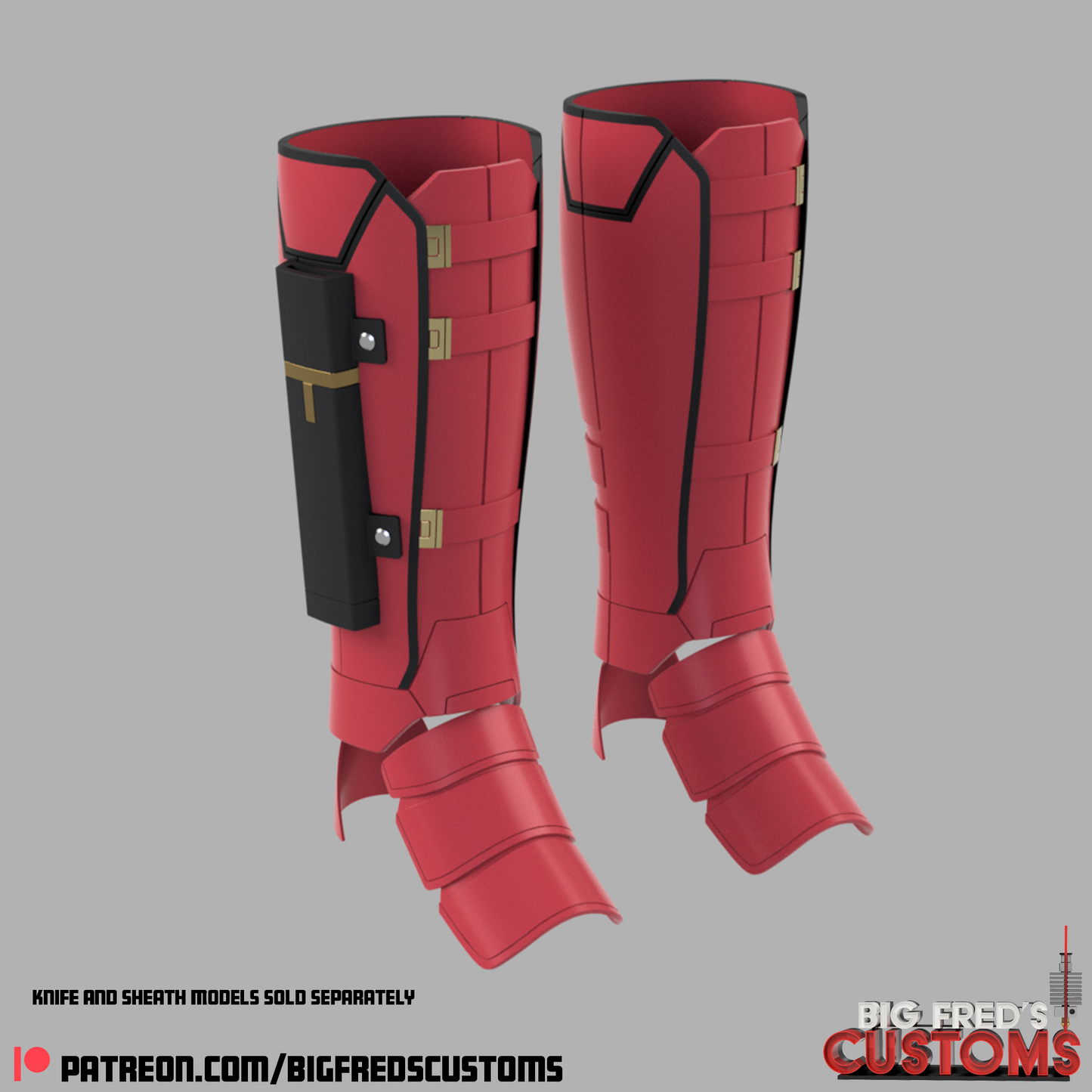 Deadpool Shin Guards (Deadpool and wolverine) STL (Download)
