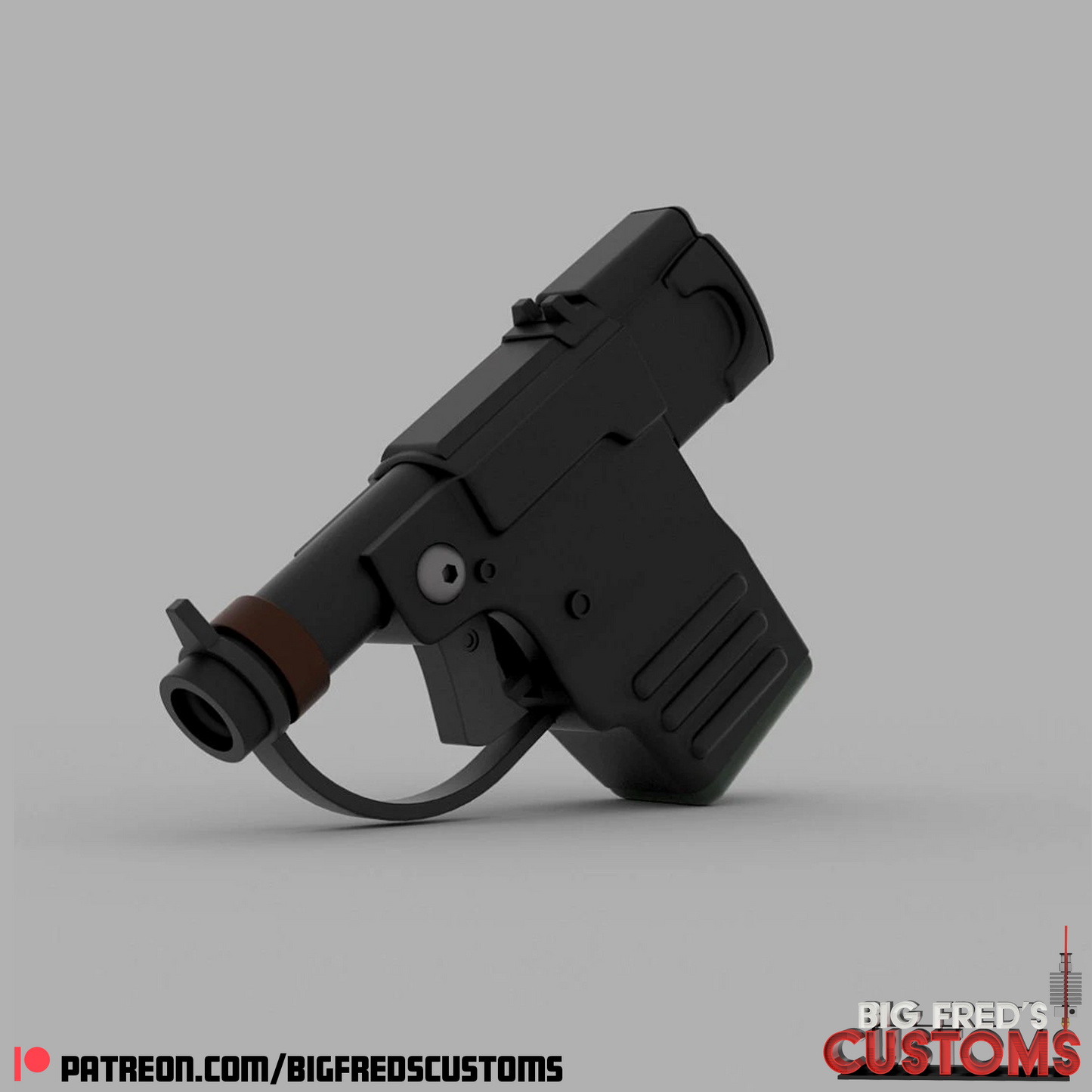 The Mandalorian Holdout Blaster (FB-45) with accessories Stl (the Book of Boba Fett) (Download)