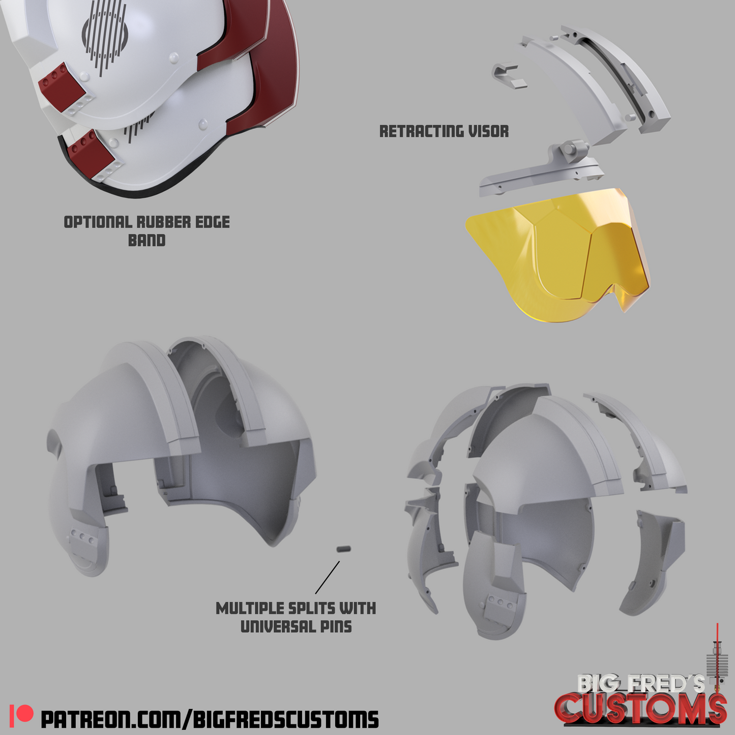 Luke Skywalker Rebel Pilot Helmet (Red Five) Stl (Downlad)