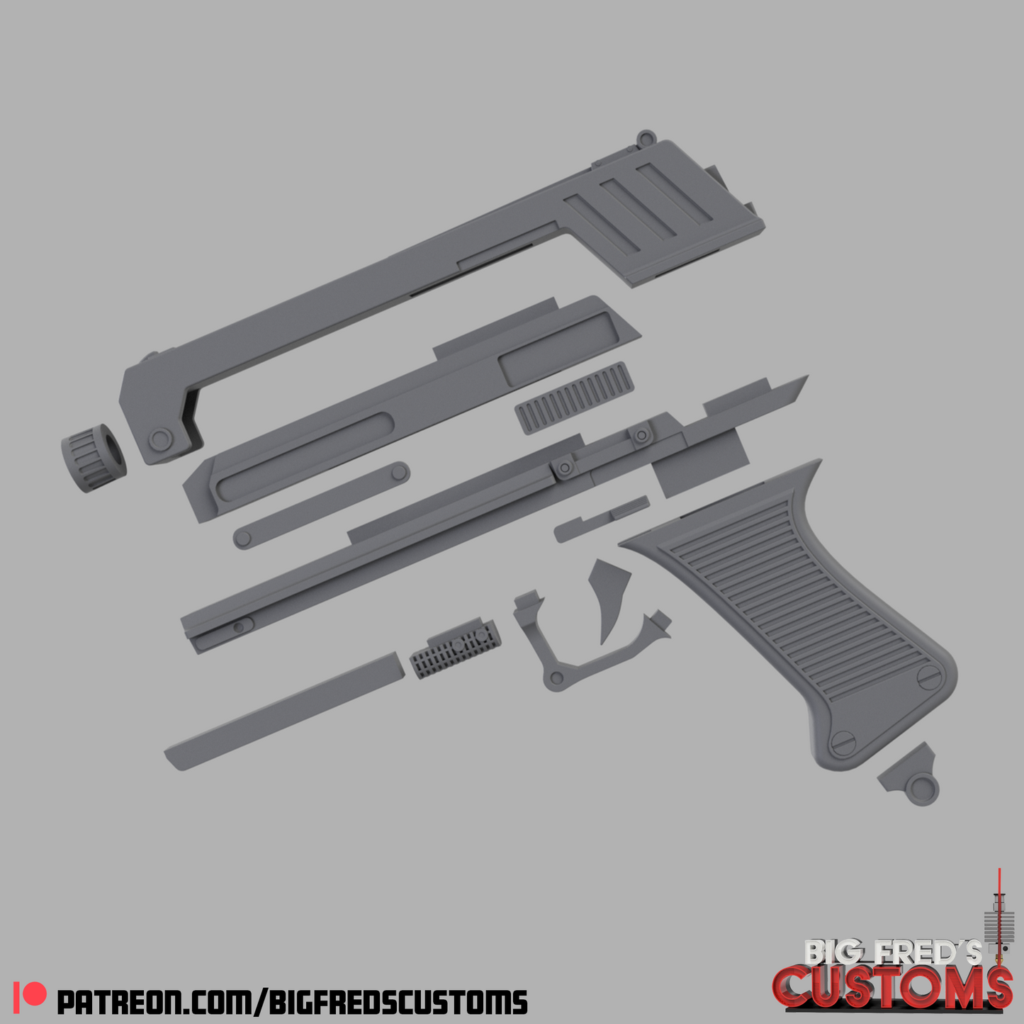 DC-17 Blaster- Live Action (Ahskoa/Rex) STL (Download)