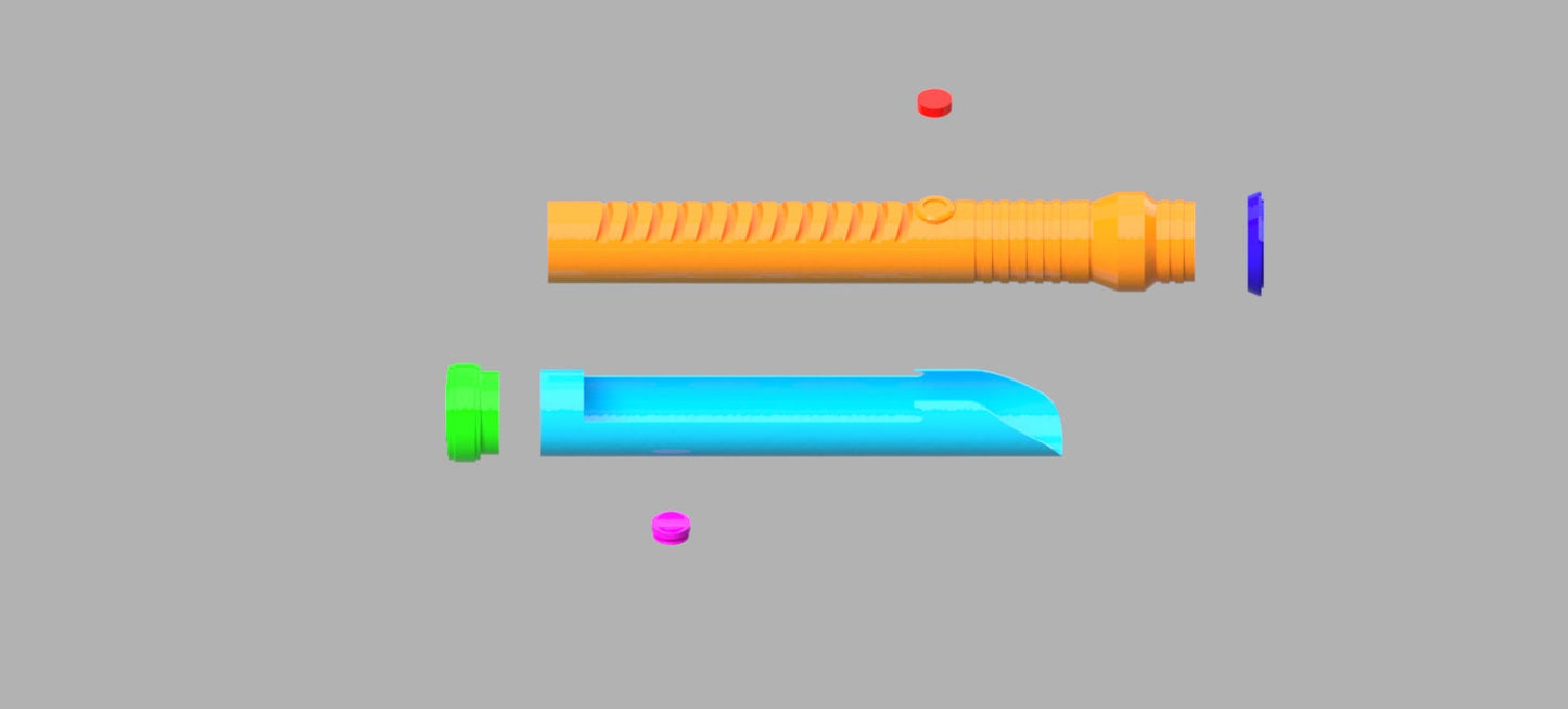 Qui-Gon- Jinn Lightsaber (Star Wars Ep.I) Stl (Download)