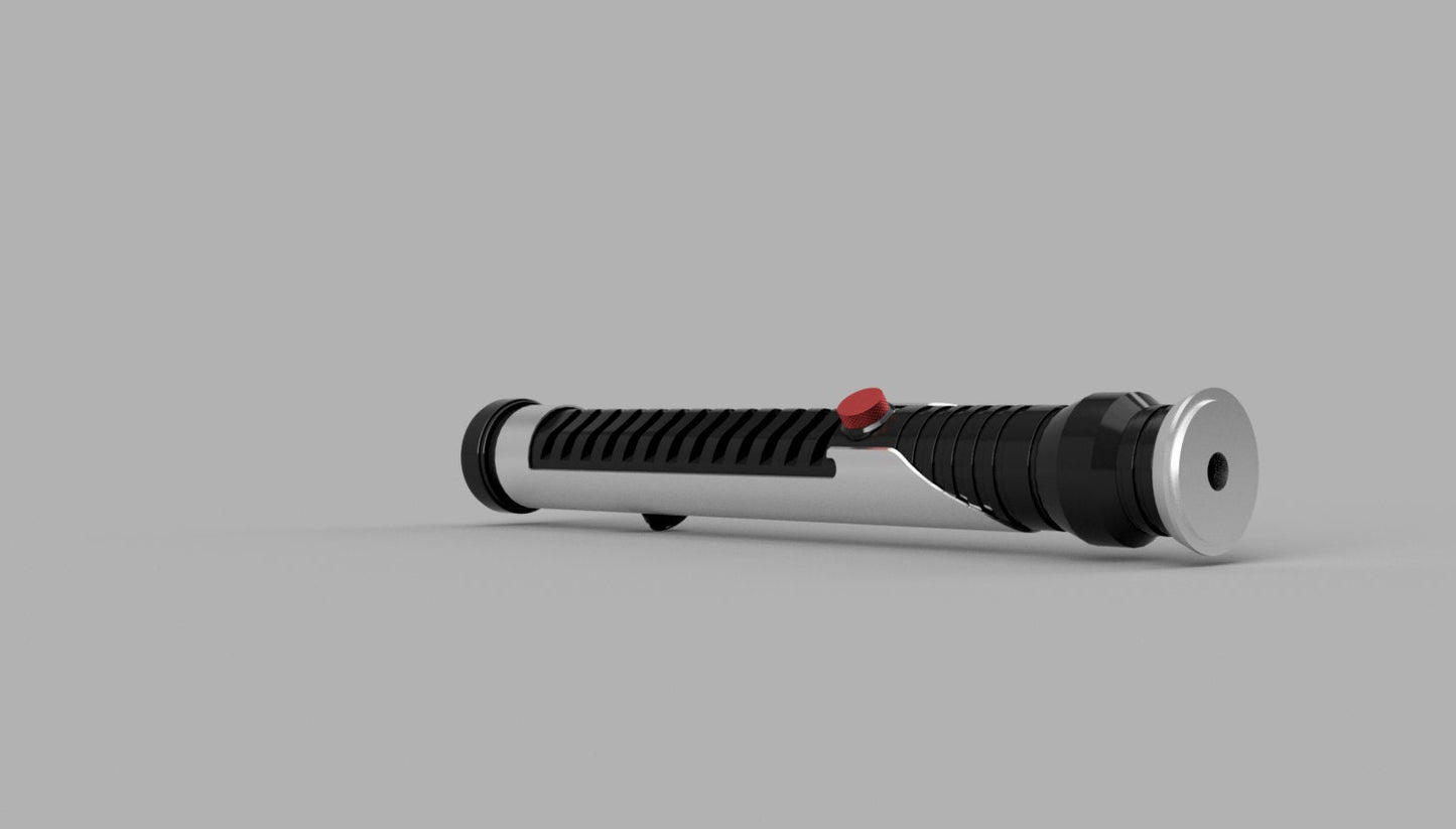 Qui-Gon Jinn Lightsaber with chassis (Star Wars Ep.I) Stl (Download)