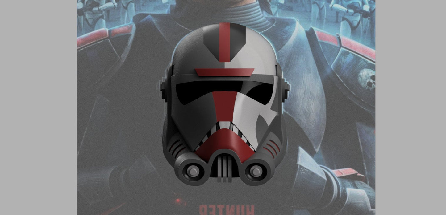 Hunter Helmet (The Clone Wars and The Bad Batch) Stl (Download)