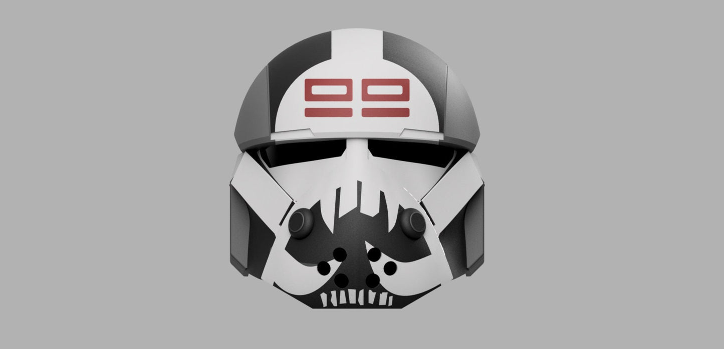 Wrecker Helmet (The Clone Wars and The Bad Batch) Stl (Download)