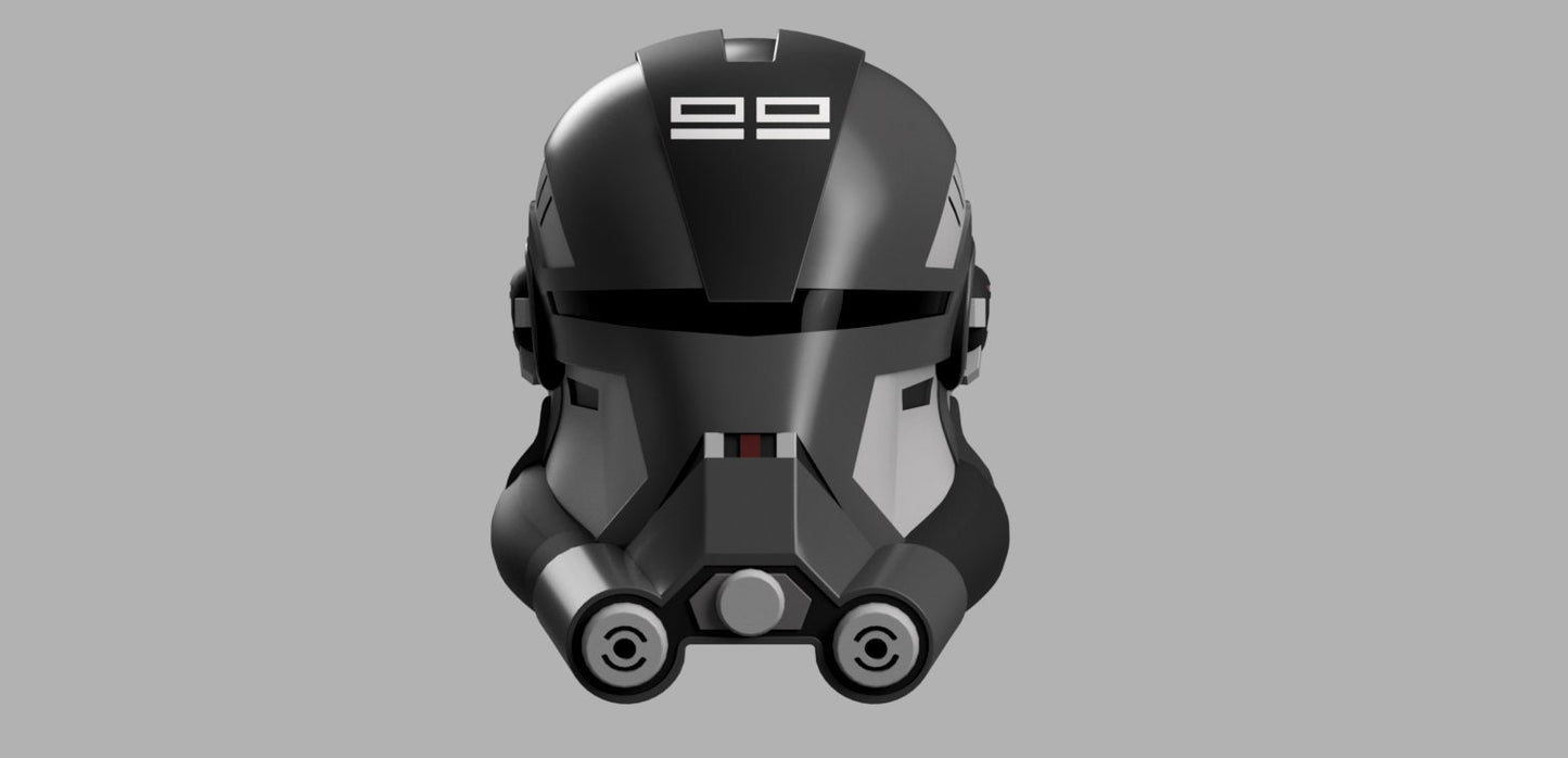 Echo Helmet (The Clone Wars and The Bad Batch) Stl (Download)