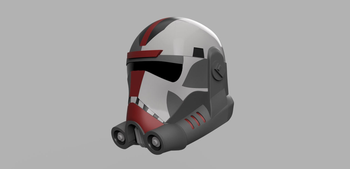 Hunter Helmet (The Clone Wars and The Bad Batch) Stl (Download)