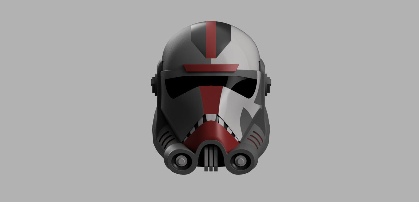 Hunter Helmet (The Clone Wars and The Bad Batch) Stl (Download)