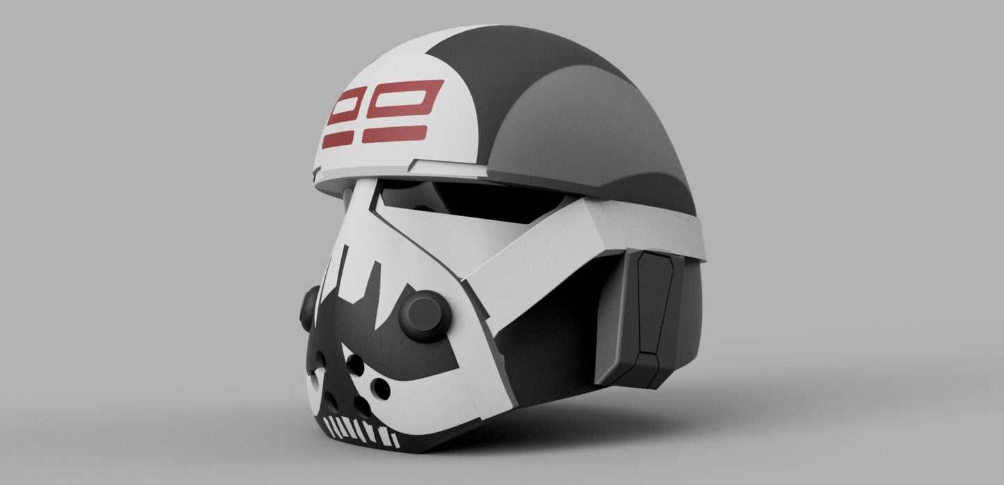 Wrecker Helmet (The Clone Wars and The Bad Batch) Stl (Download)