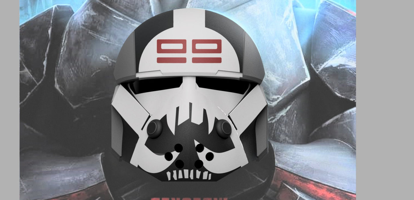 Wrecker Helmet (The Clone Wars and The Bad Batch) Stl (Download)