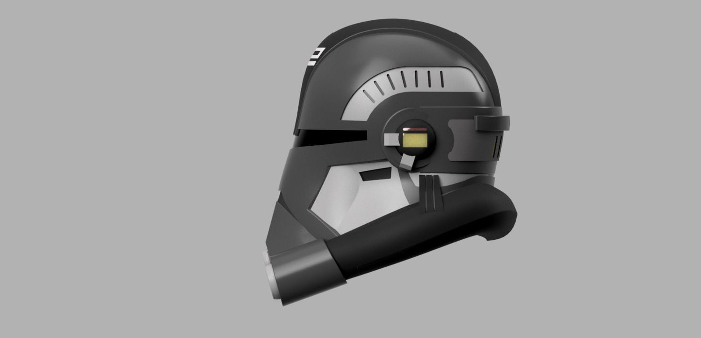 Echo Helmet (The Clone Wars and The Bad Batch) Stl (Download)
