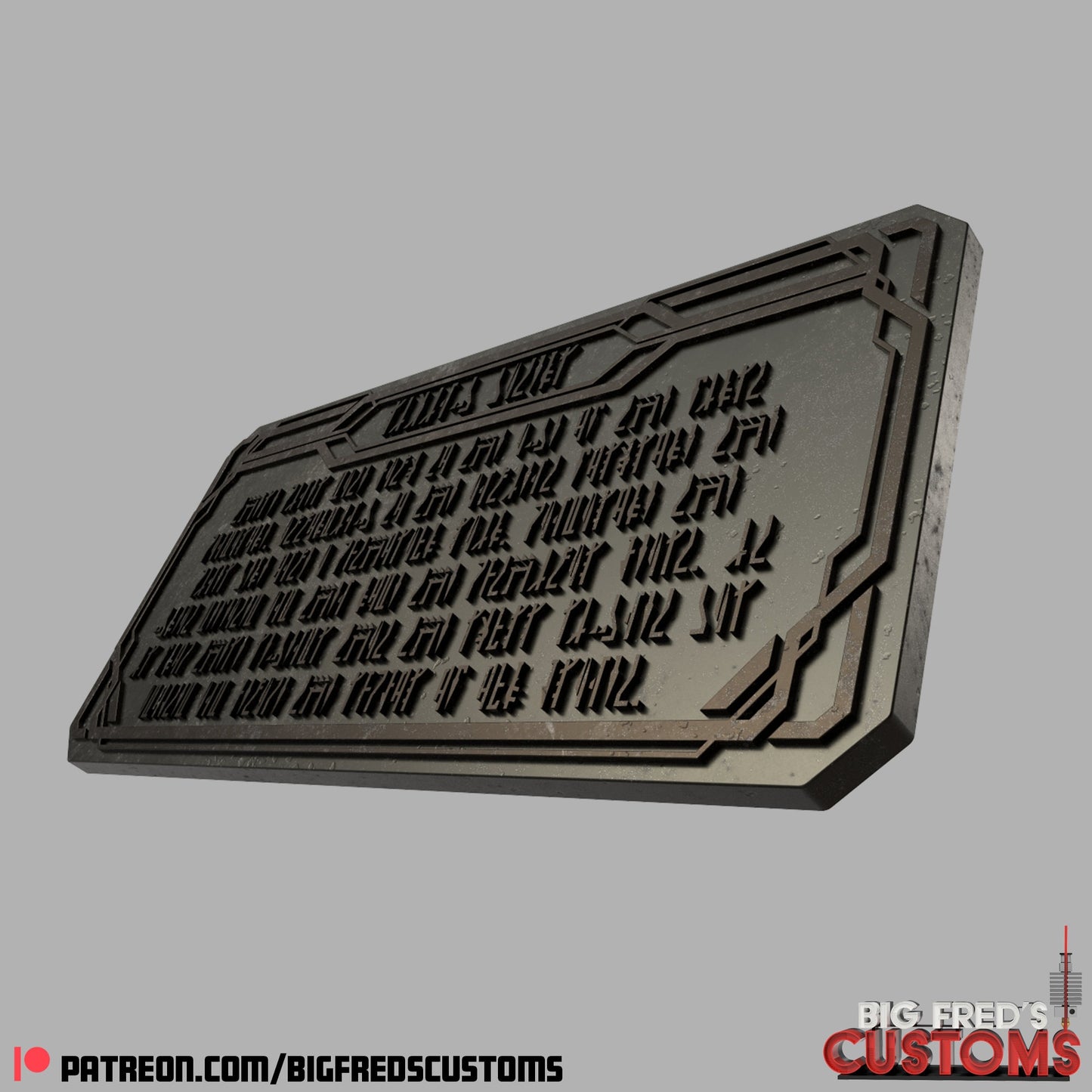 Mandalore Living Waters Plaque (The Mandalorian S3) STL (Download)