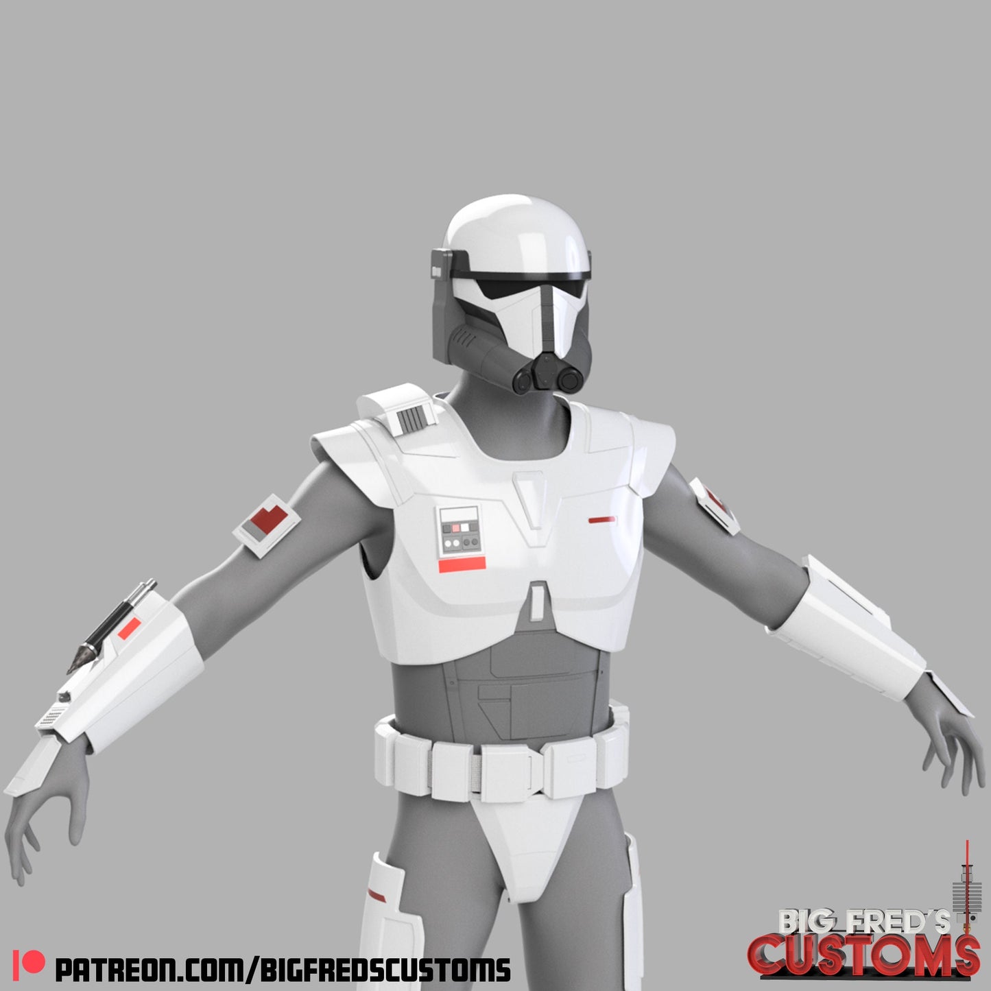 Imperial Super Commando Armor Set (Beskar Stormtrooper) Stl (Download)