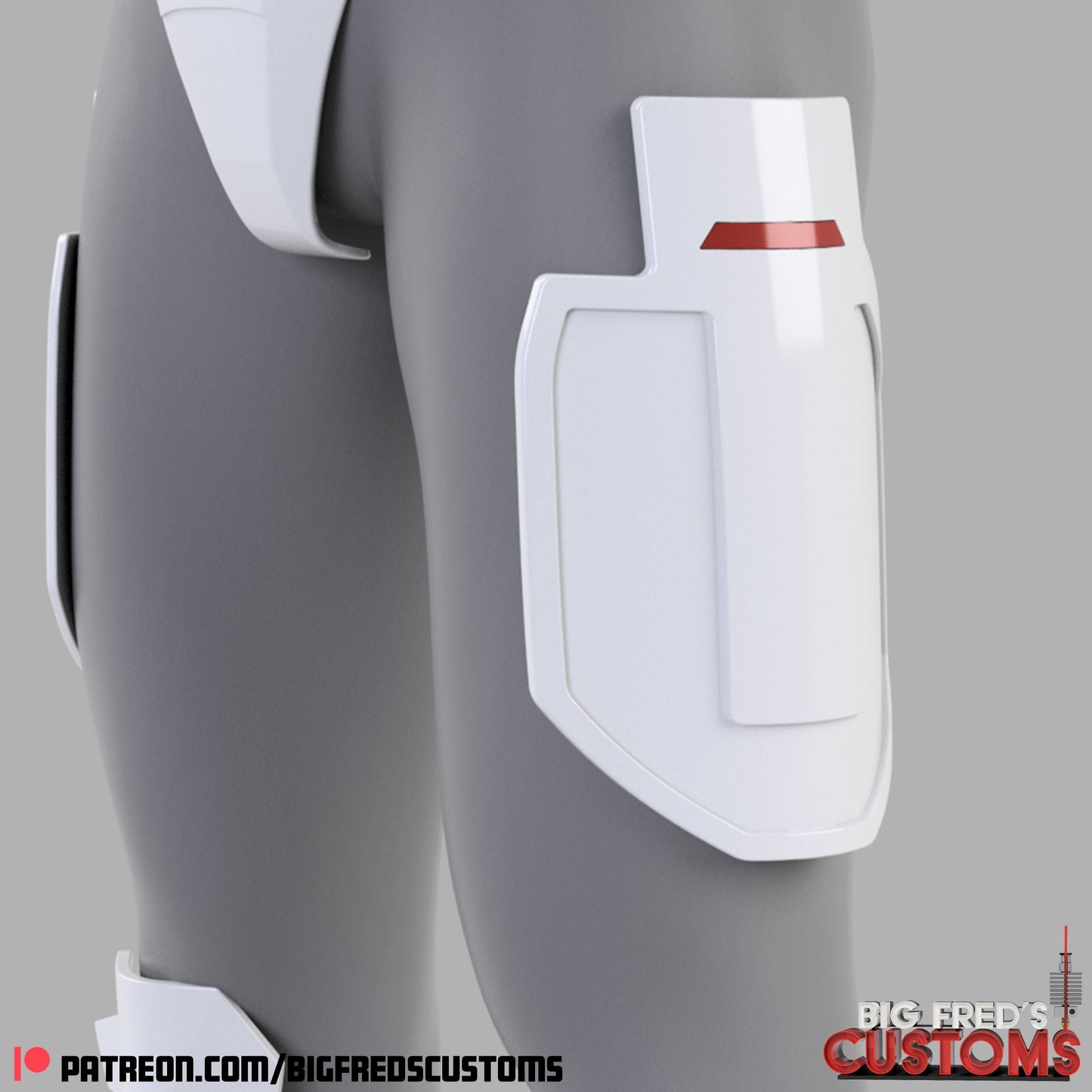 Imperial Super Commando Thigh Armor (Beskar Stormtrooper) Stl (Download)