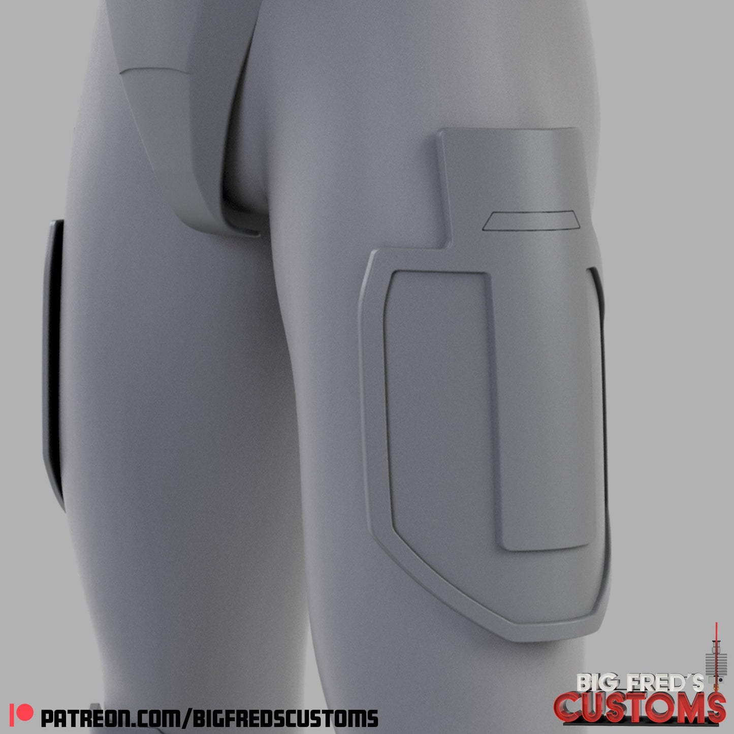 Imperial Super Commando Thigh Armor (Beskar Stormtrooper) Stl (Download)