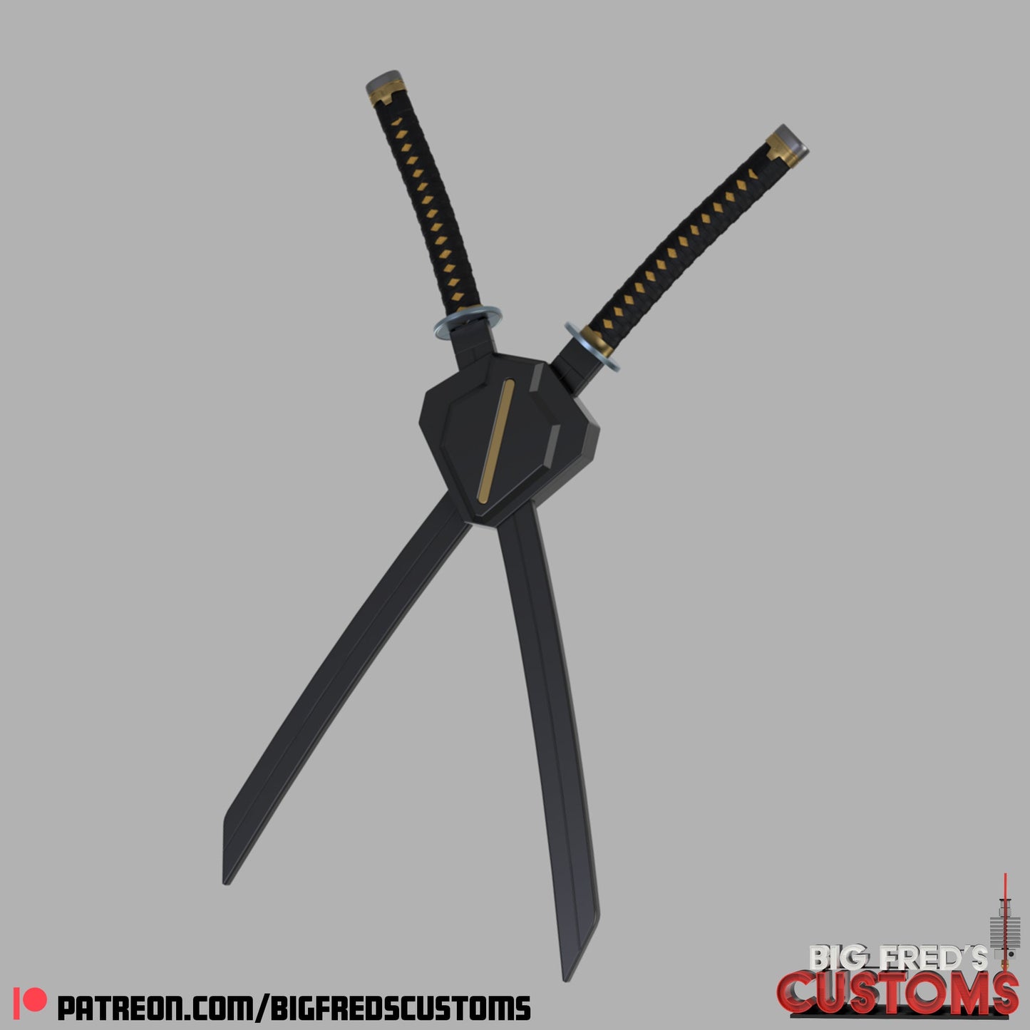 Deadpool Katana and Sheaths (Deadpool and Wolverine) STL (Download)