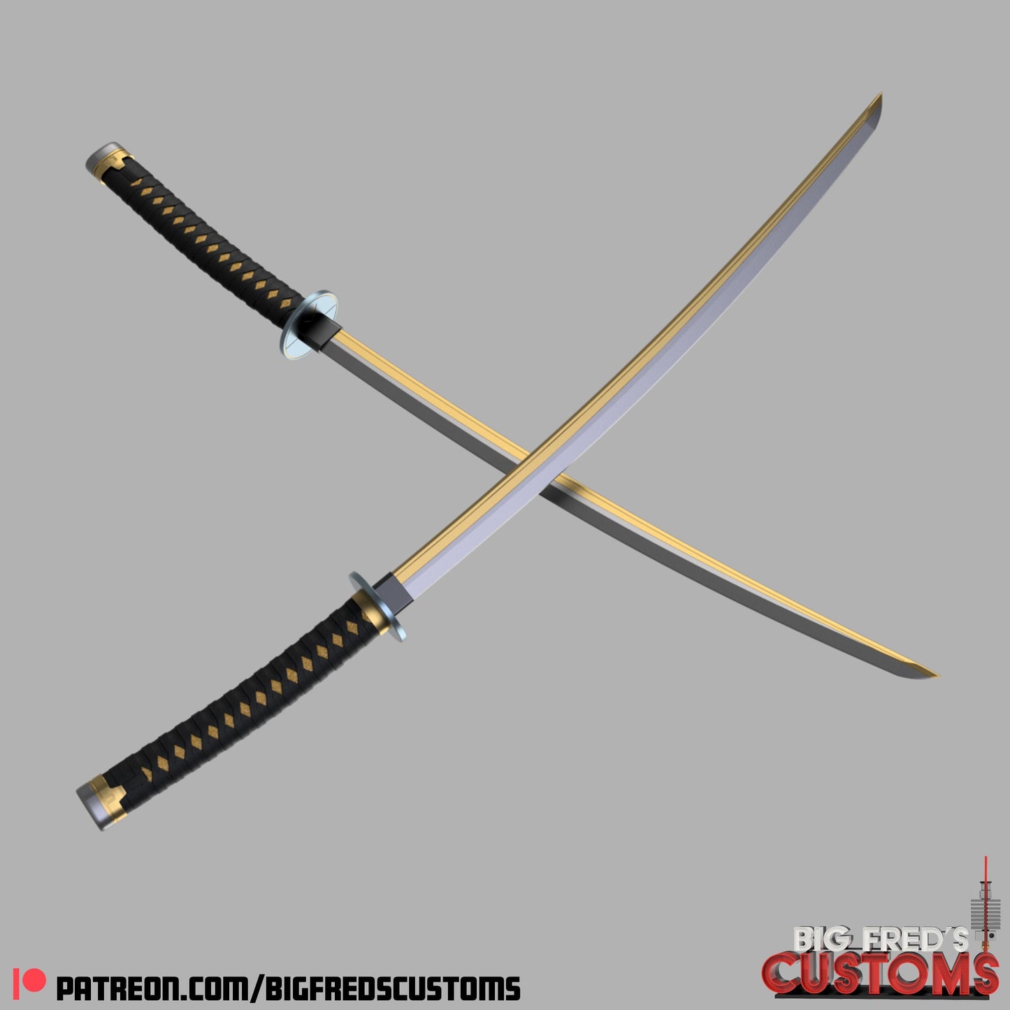 Deadpool Katana and Sheaths (Deadpool and Wolverine) STL (Download)