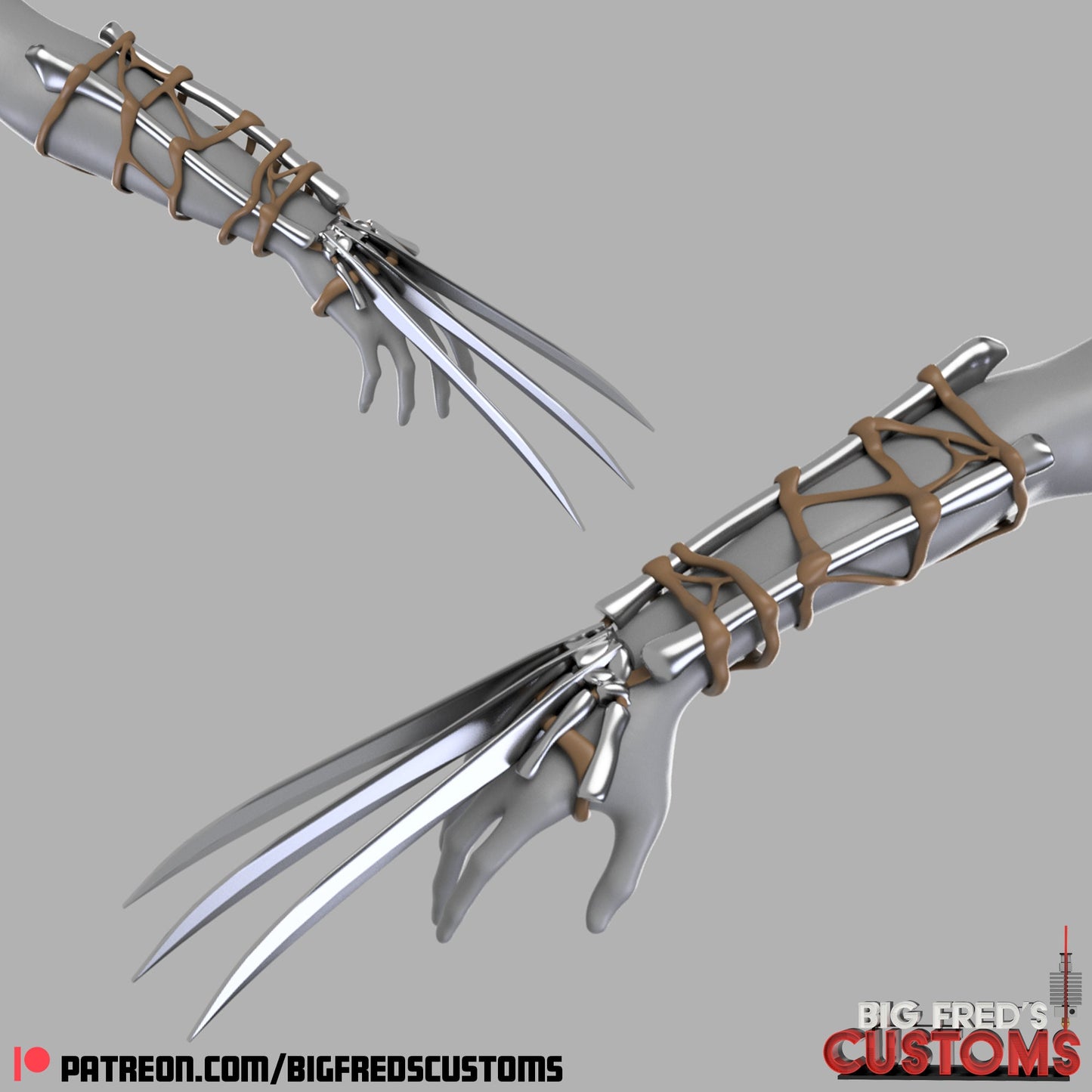 Adamantium Bone Claws (Deadpool and Wolverine) STL (Download)