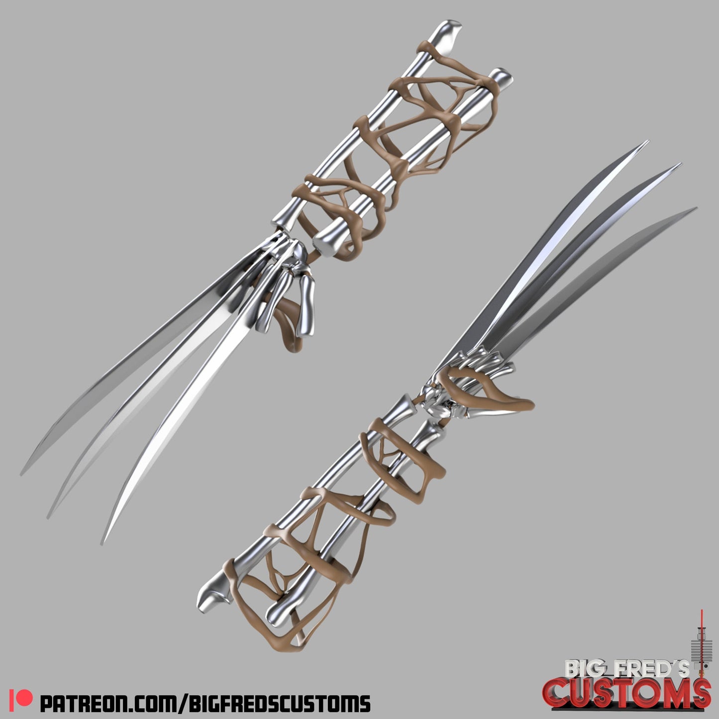 Adamantium Bone Claws (Deadpool and Wolverine) STL (Download)