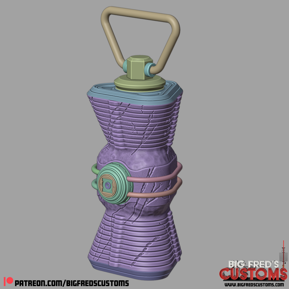 John Stewart's Green Lantern (Dark Lantern) STL File (Download)