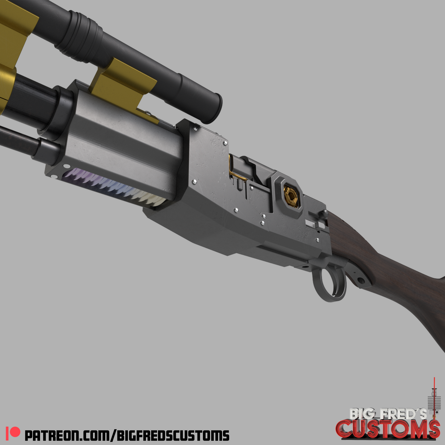 Din Djarin's Amban Pluse Blaster (The Mandalorian) STL File (Download)