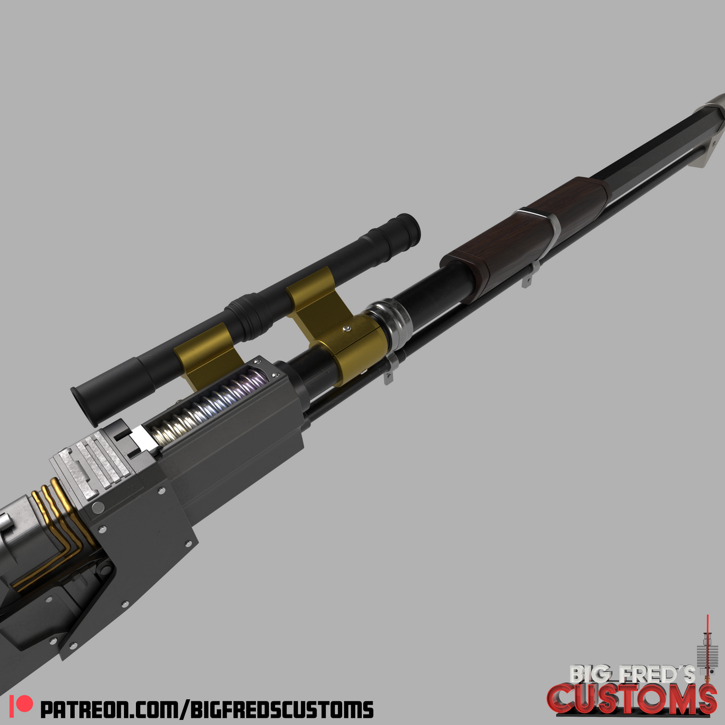 Din Djarin's Amban Pluse Blaster (The Mandalorian) STL File (Download)