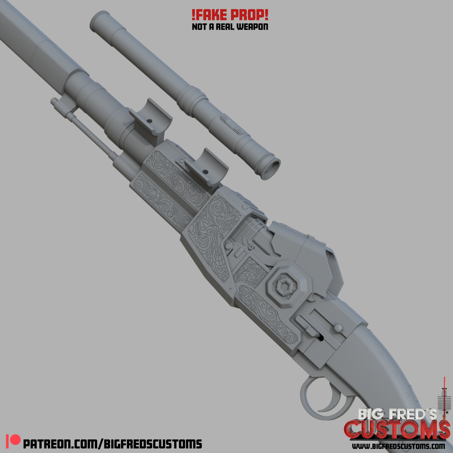 Din Djarin's New Amban Pulse Blaster (The Mandalorian and Grogu) STL File (Download)
