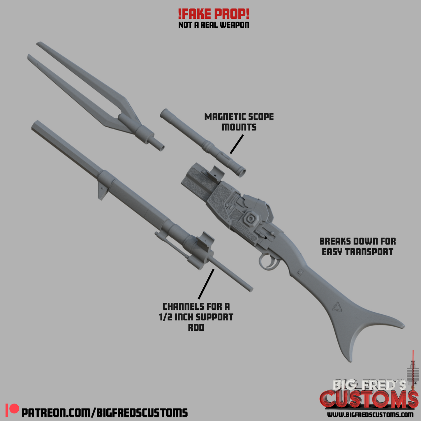 Din Djarin's New Amban Pulse Blaster (The Mandalorian and Grogu) STL File (Download)