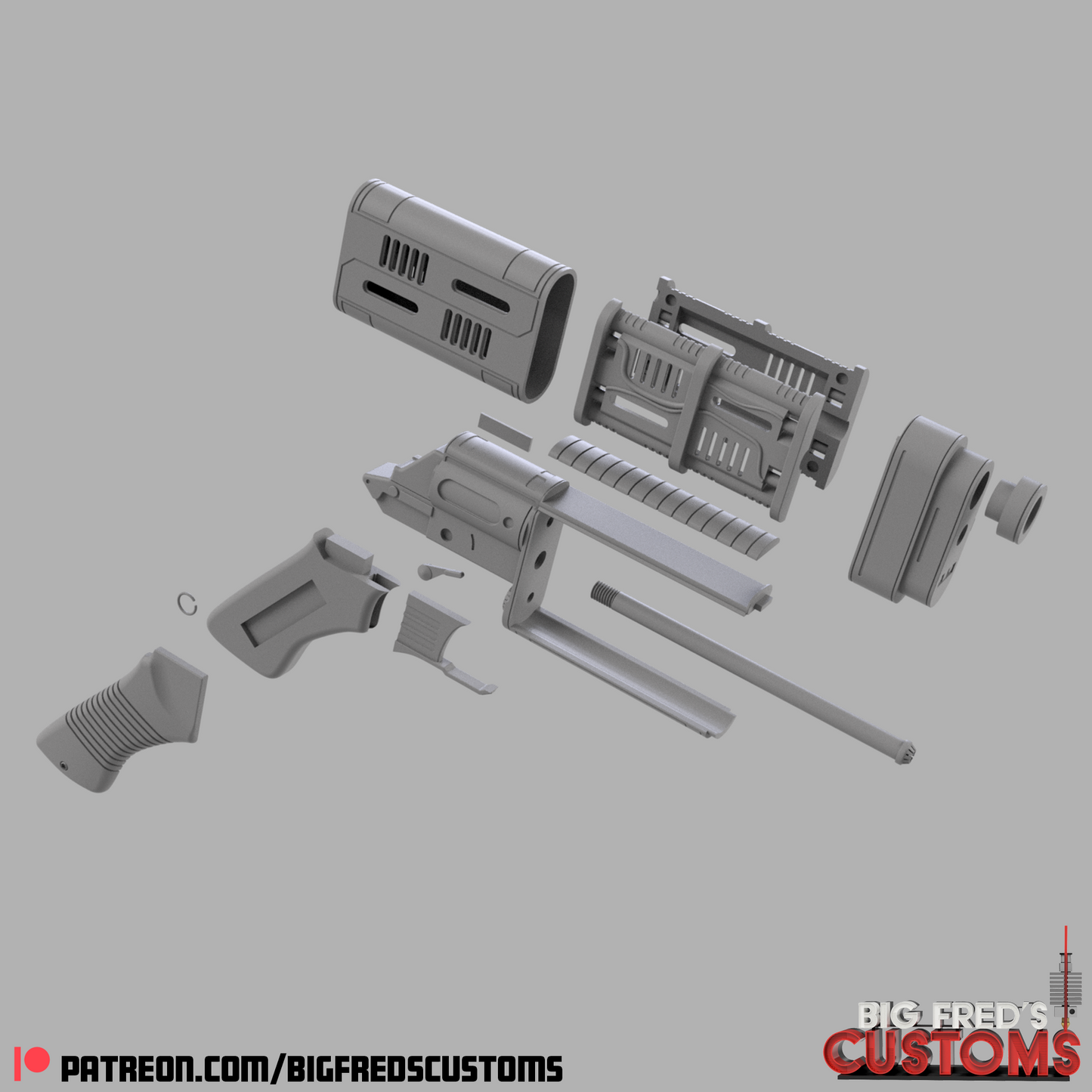 Cassian Andor MW20 Blaster (Andor Tv Show) STL (Download)