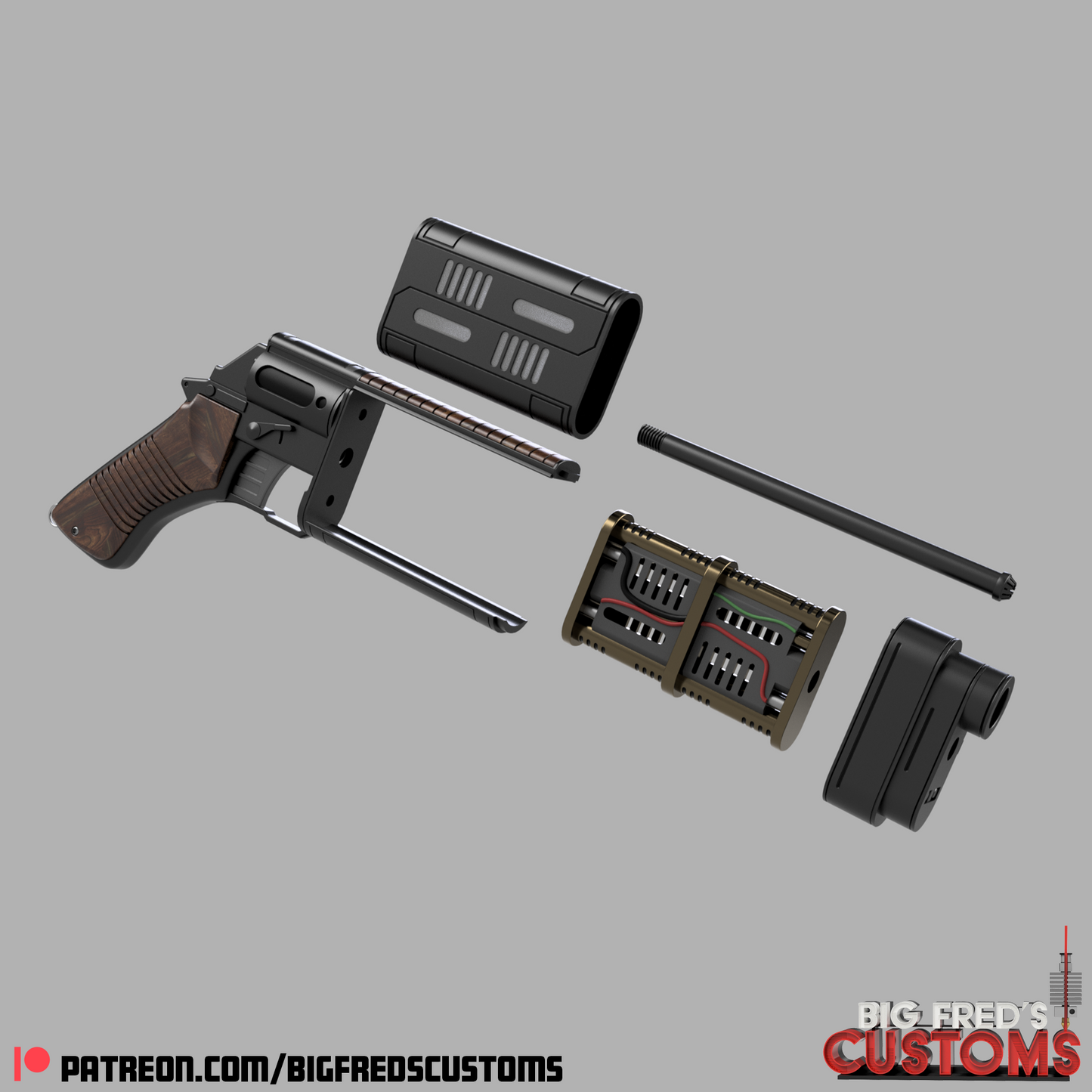 Cassian Andor MW20 Blaster (Andor Tv Show) STL (Download)