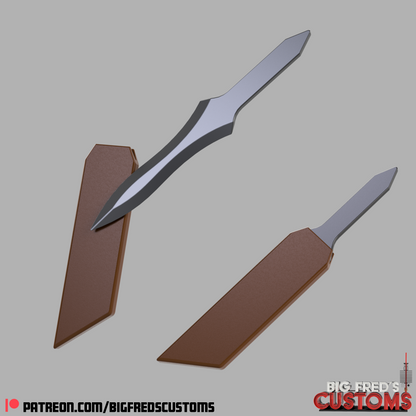 Bullseye Knives (Daredevil born again) STL File (Download)