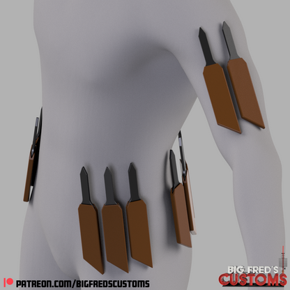 Bullseye Knives (Daredevil born again) STL File (Download)