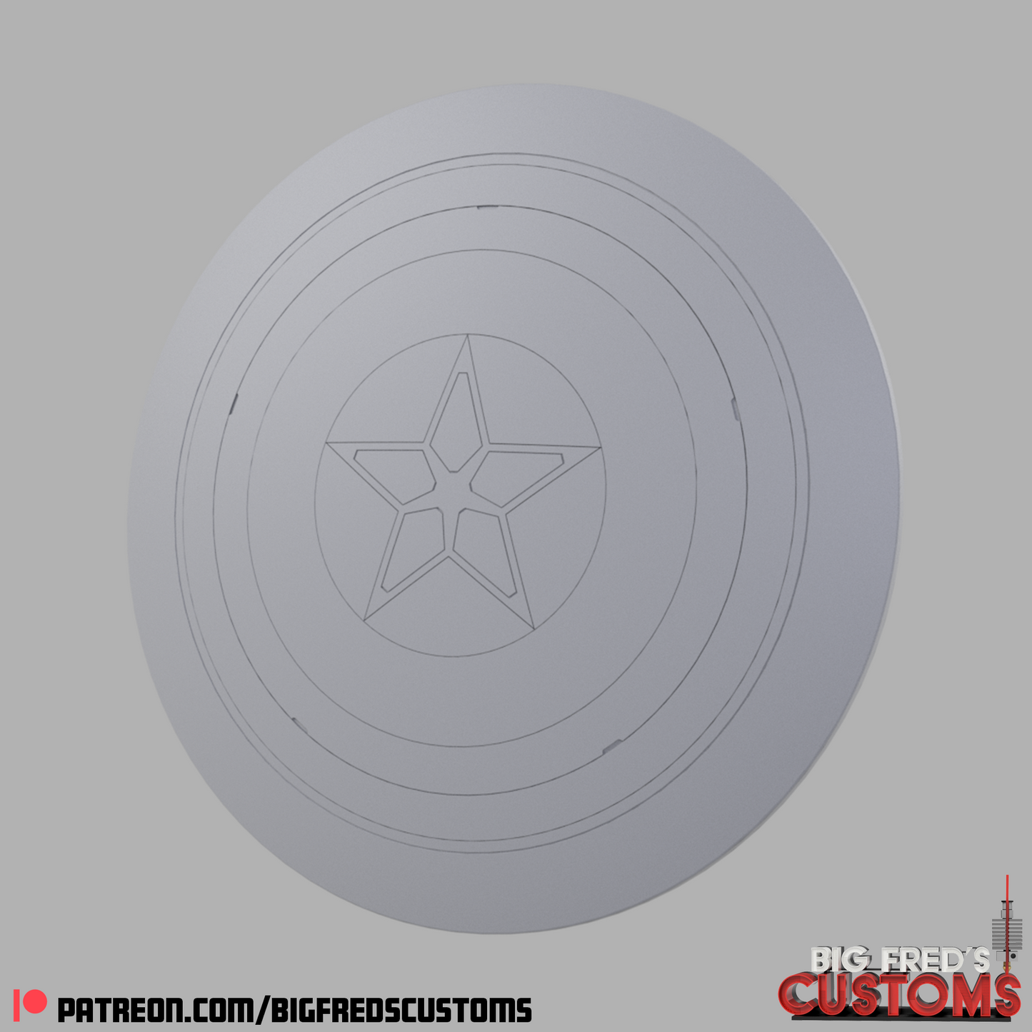 Captain America Shield (The Falcon and The Winter Soldier/ Avengers Endgame) Stl (Download)