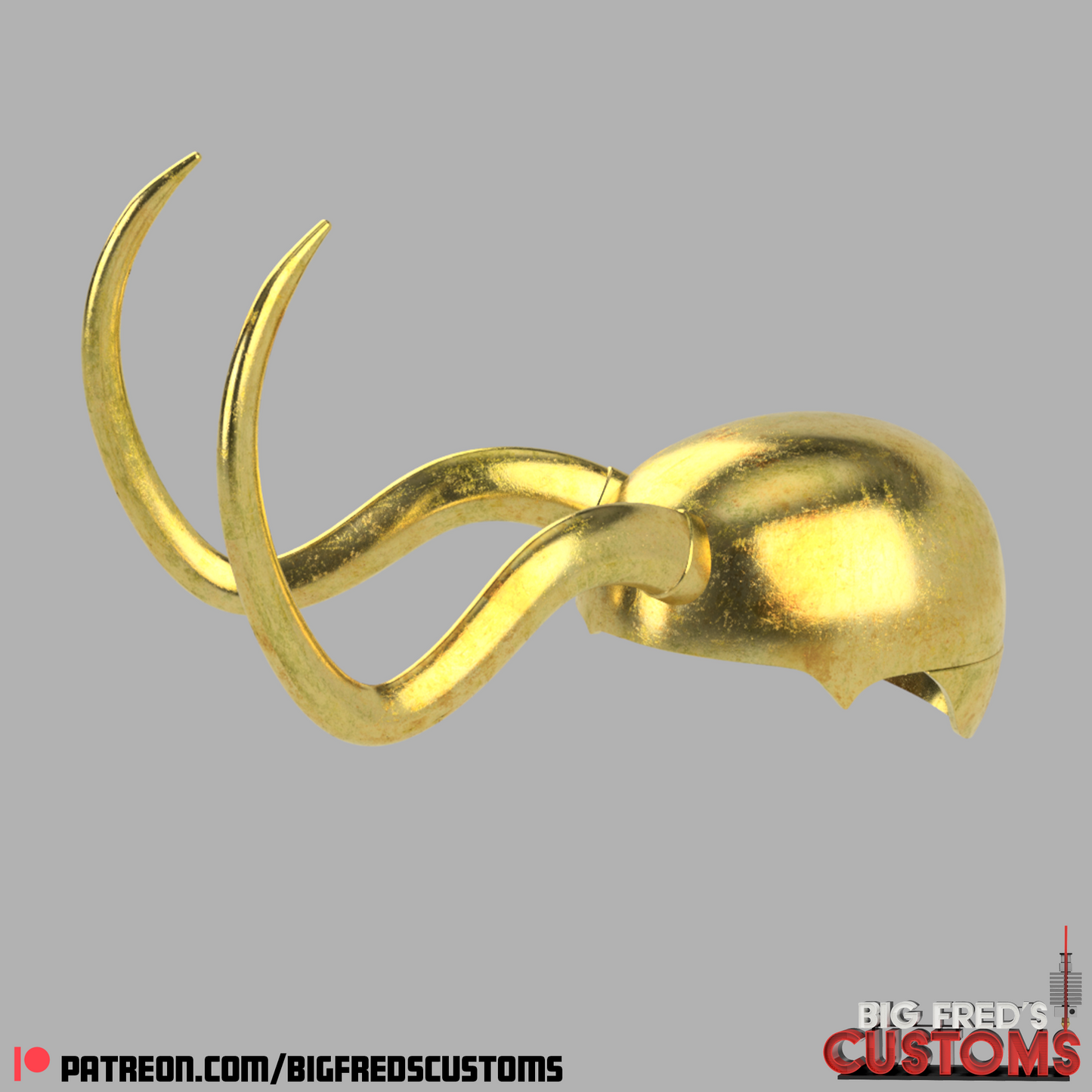 Classic Loki Helmet (Loki Tv show) STL (DOWNLOAD)