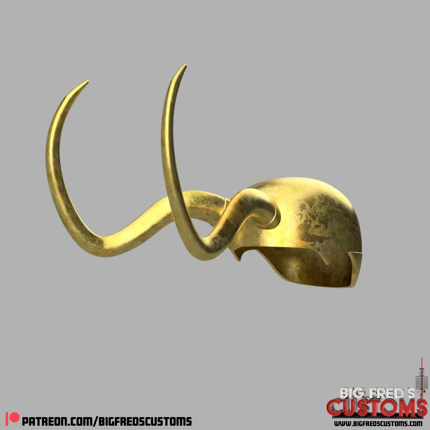 Classic Loki Helmet (Loki Tv show) STL (DOWNLOAD)
