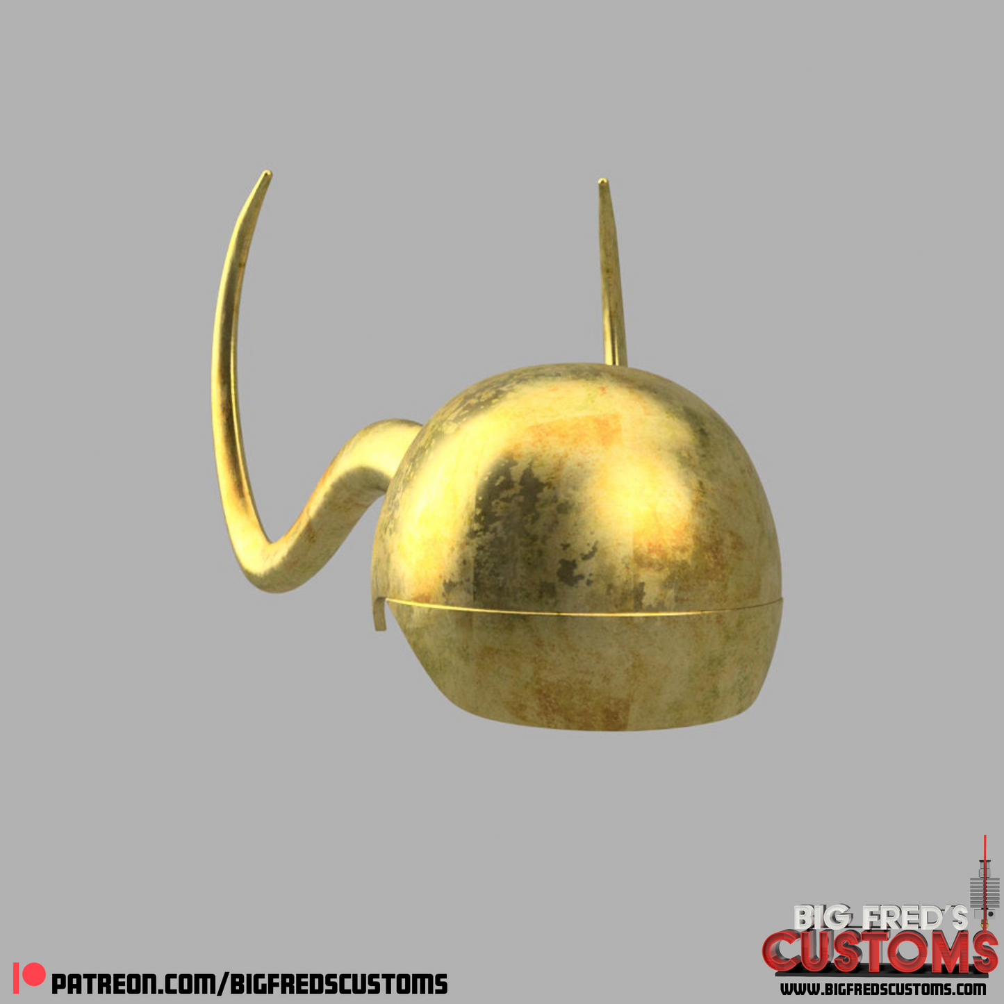 Classic Loki Helmet (Loki Tv show) STL (DOWNLOAD)