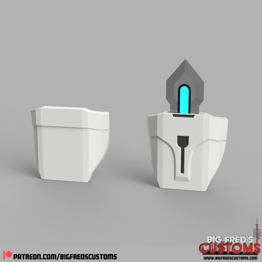 Clone Commando Hand plate with Retractable Vibroblade STL (the Clone Wars and Battlefront 2) (Download)