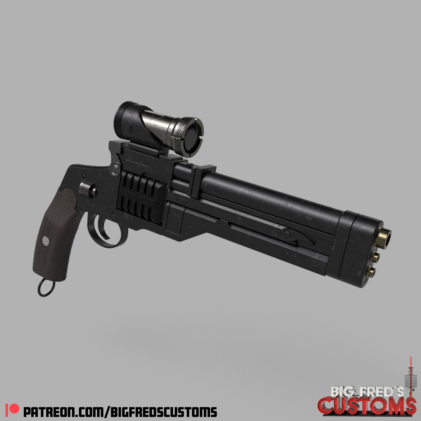 Cobb Vanth's HF-94 Heavy Blaster (The Mandalorian and Book of Boba Fett) STL (Download)