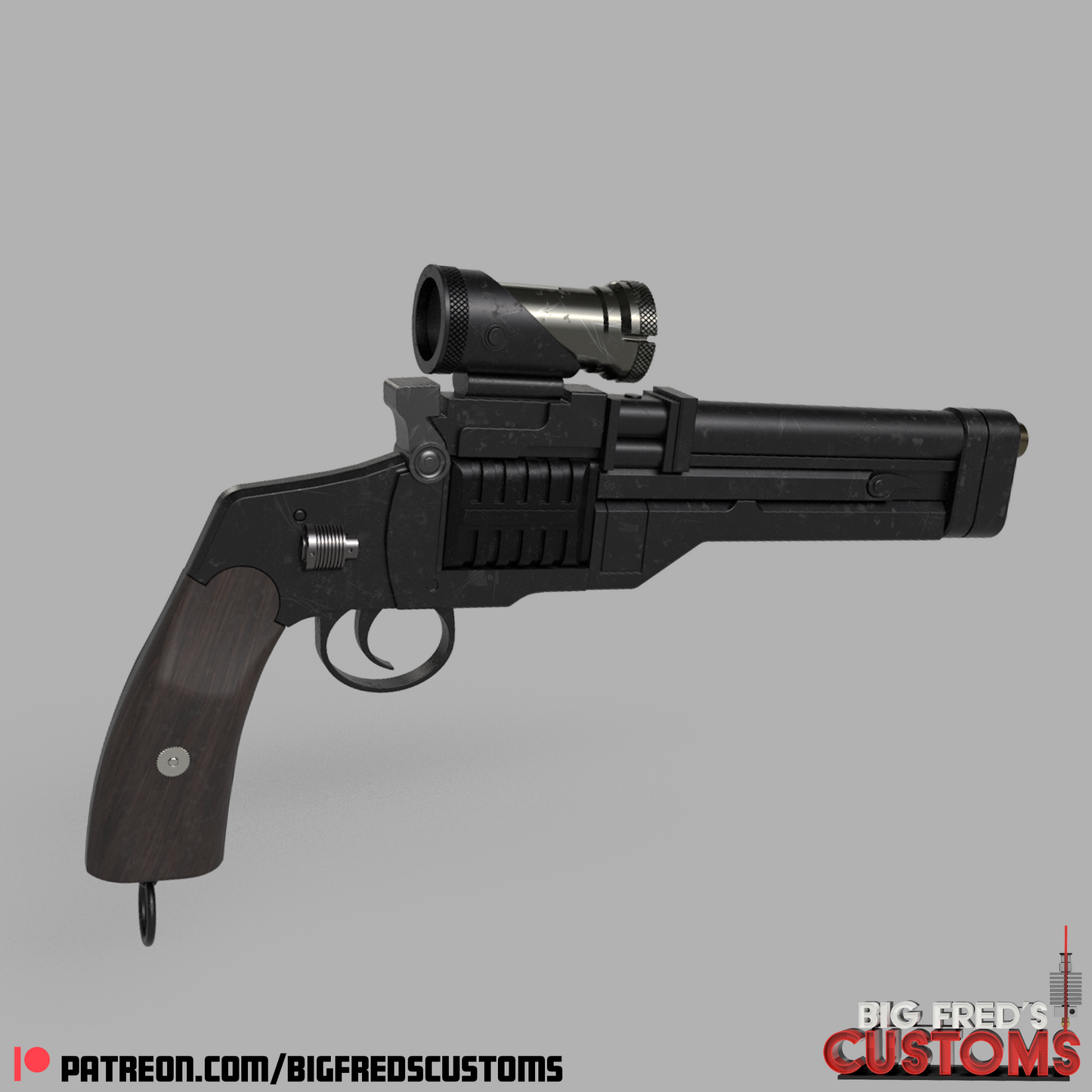 Cobb Vanth's HF-94 Heavy Blaster (The Mandalorian and Book of Boba Fett) STL (Download)