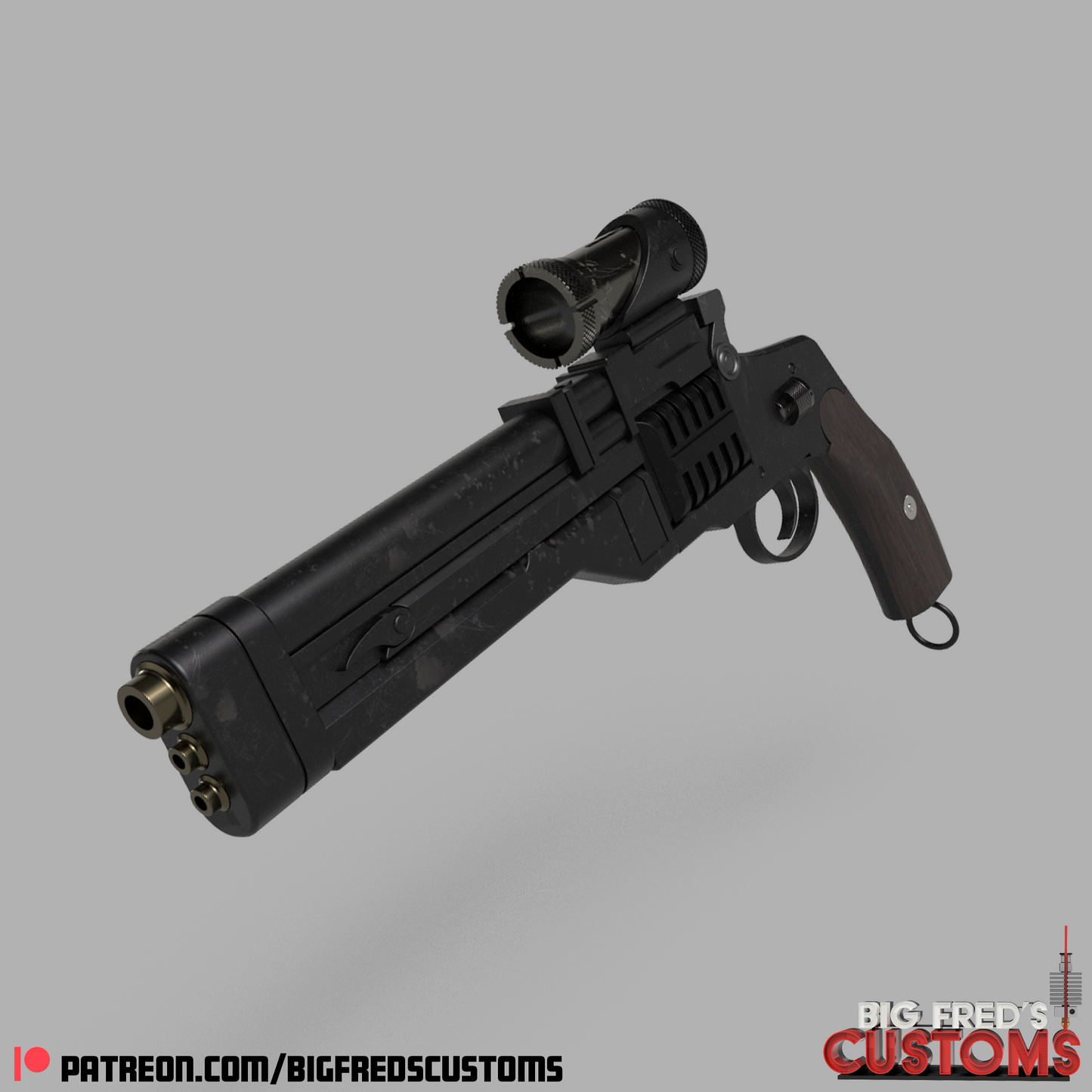 Cobb Vanth's HF-94 Heavy Blaster (The Mandalorian and Book of Boba Fett) STL (Download)