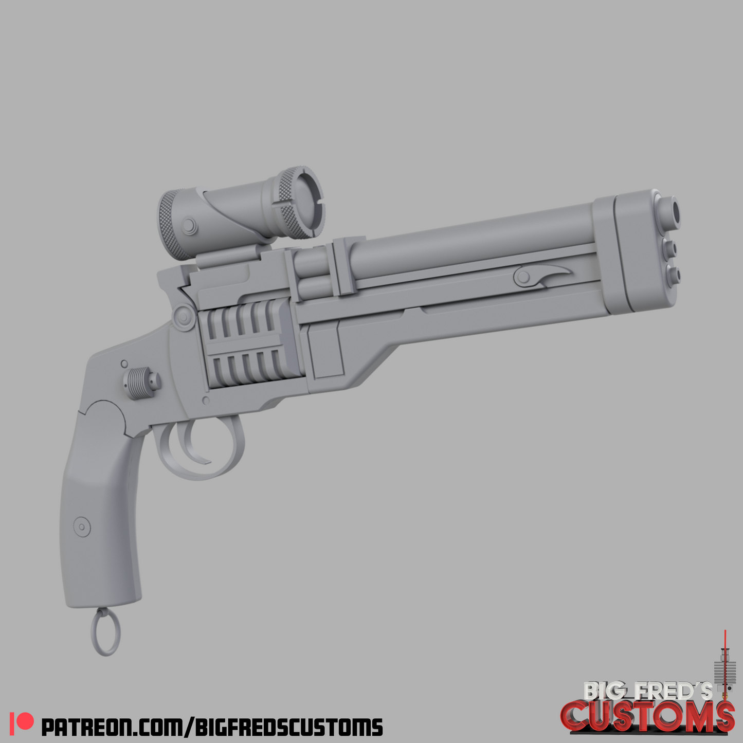 Cobb Vanth's HF-94 Heavy Blaster (The Mandalorian and Book of Boba Fett) STL (Download)