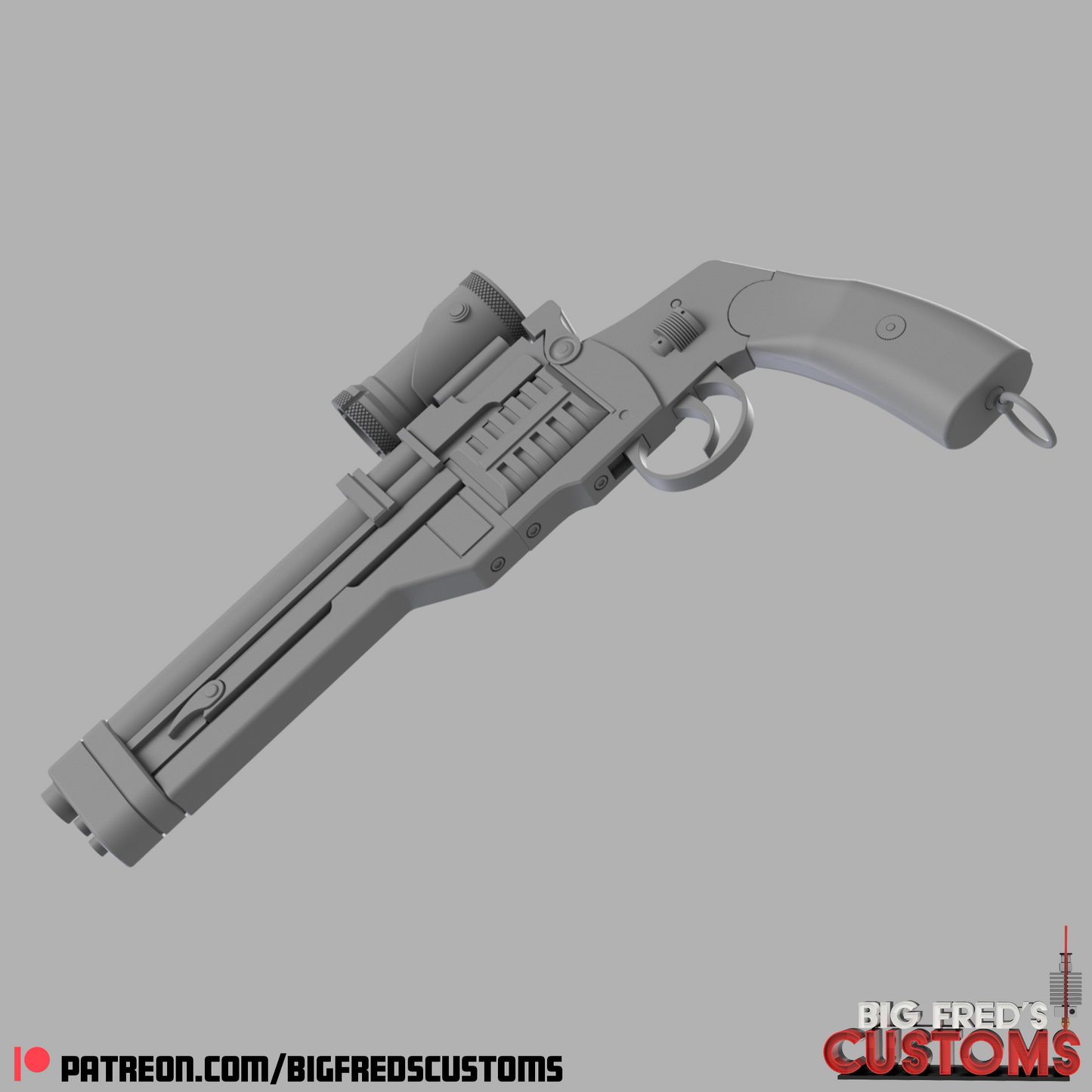 Cobb Vanth's HF-94 Heavy Blaster (The Mandalorian and Book of Boba Fett) STL (Download)