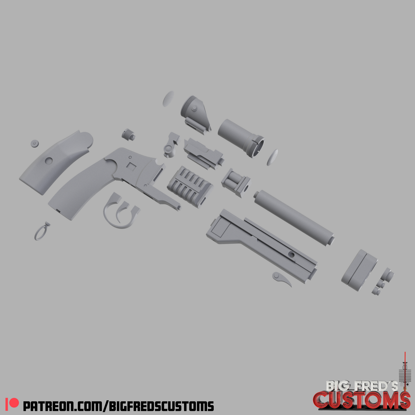 Cobb Vanth's HF-94 Heavy Blaster (The Mandalorian and Book of Boba Fett) STL (Download)