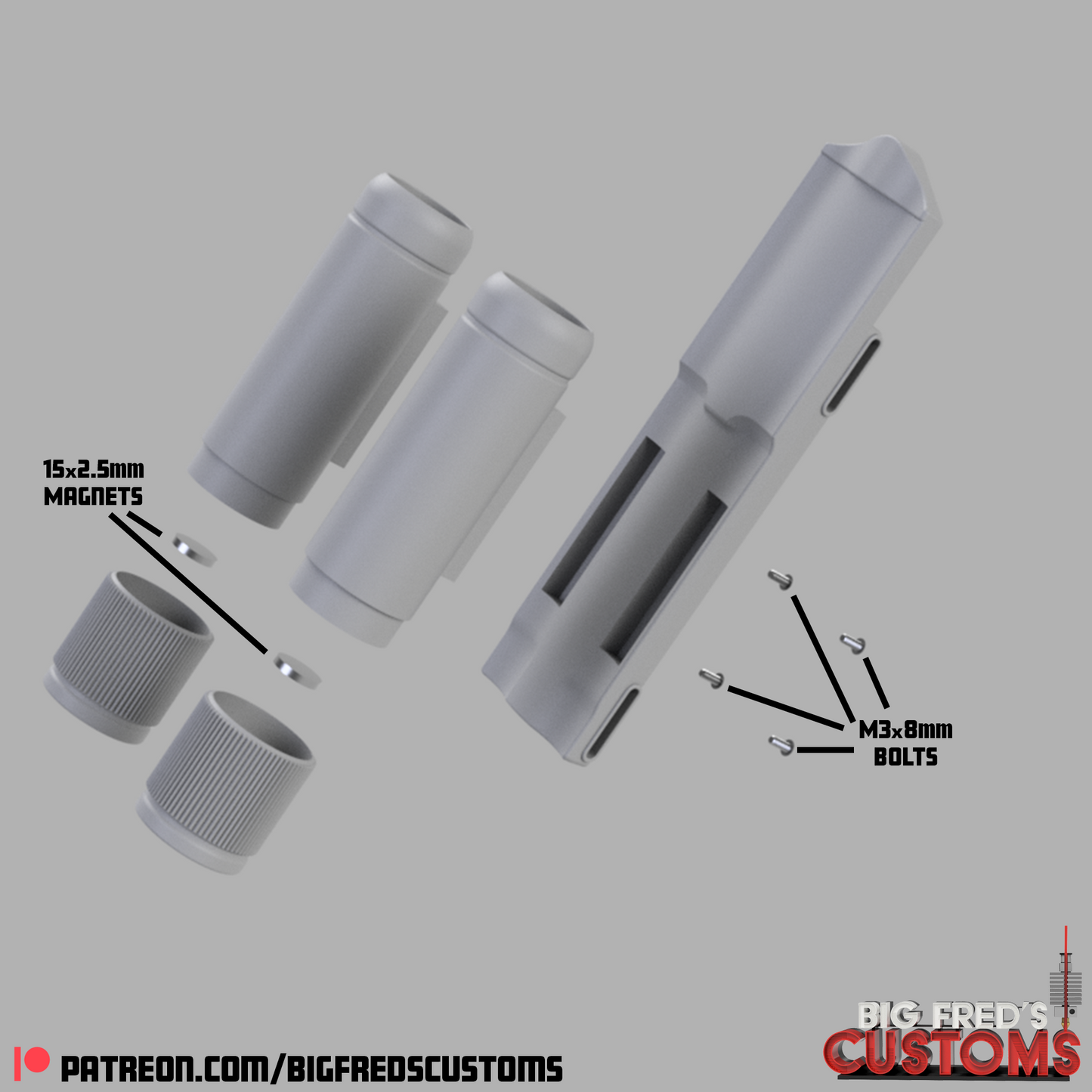 Daredevil Batons (Netflix Daredevil) STL File (Download)