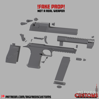 Deadpool Desert Eagles Prop (Deadpool & Wolverine) STL (Download)